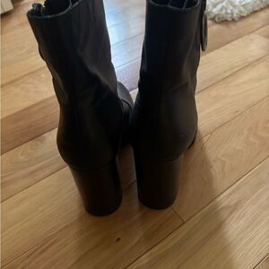 Zara Black Heeled Boots